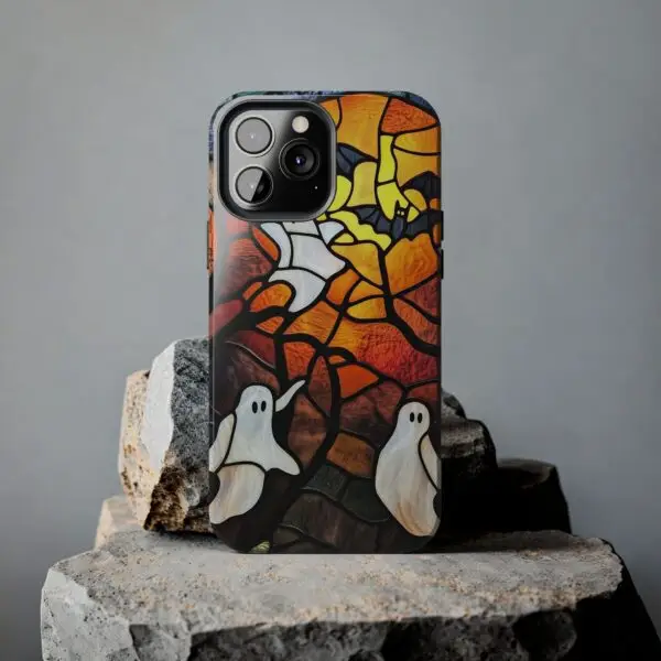 Spectral Stained Glass Halloween Tough Phone Case for iPhone and Samsung - Image 81