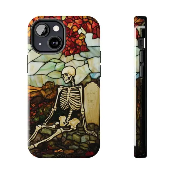 Autumn Graveyard Skeleton Tough Phone Cases for iPhone and Samsung - Image 65