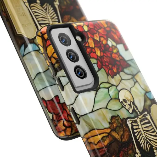 Autumn Graveyard Skeleton Tough Phone Cases for iPhone and Samsung - Image 122
