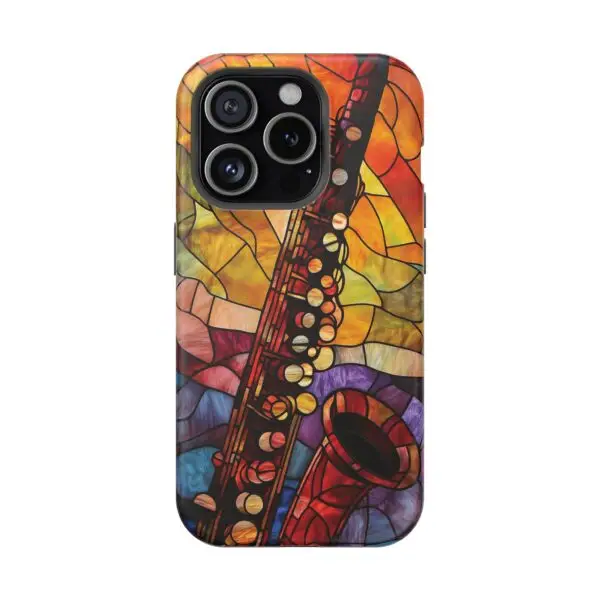 Symphonic Stained Glass Oboe Magnetic Tough Case for iPhone and Samsung - Image 96