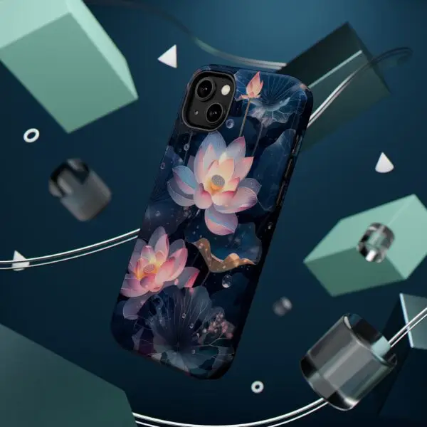 Dew-Kissed Lotus Magnetic Tough Case for iPhone and Samsung - Image 28