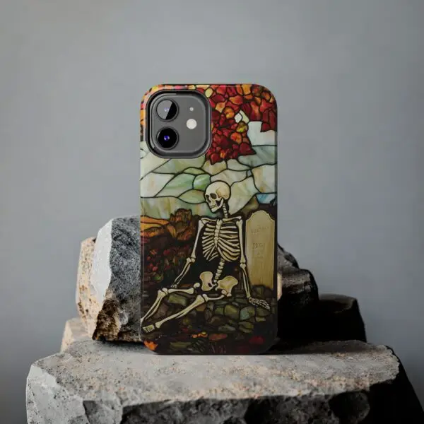 Autumn Graveyard Skeleton Tough Phone Cases for iPhone and Samsung - Image 39