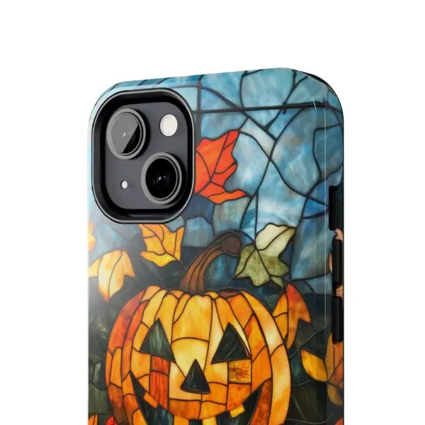 Luminous Lantern Halloween Stained Glass Tough Phone Case for iPhone and Samsung - Image 62