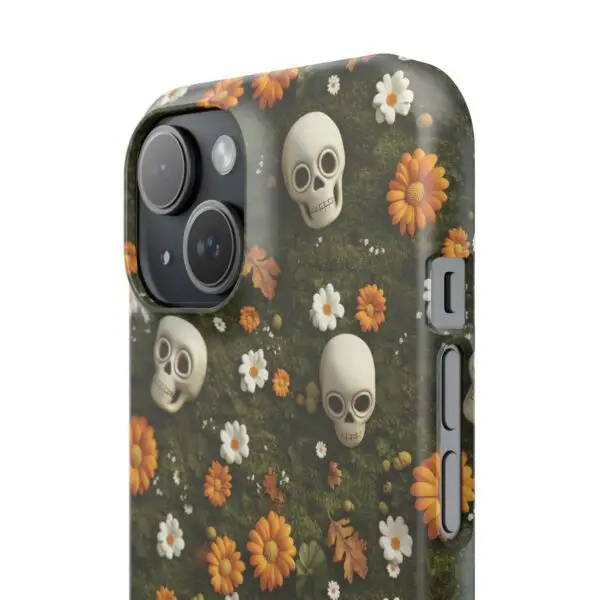 Autumn Requiem Mossy Autumn Skull Slim Phone Case for iPhone and Samsung - Image 3