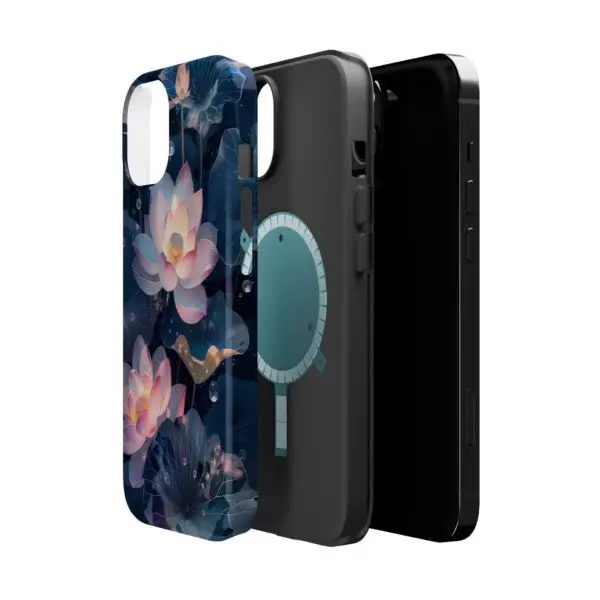 Dew-Kissed Lotus Magnetic Tough Case for iPhone and Samsung - Image 7