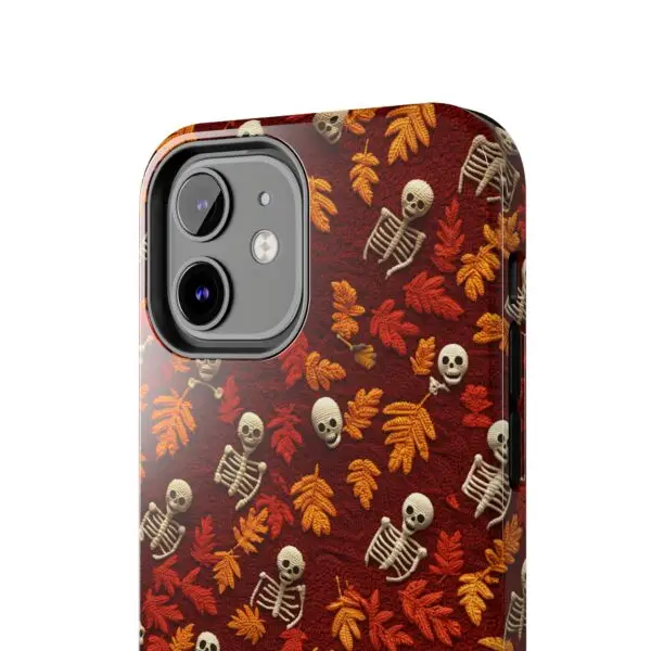 3D Orange Autumn Skeleton Tough Phone Cases for iPhone and Samsung - Image 35