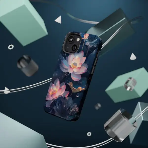 Dew-Kissed Lotus Magnetic Tough Case for iPhone and Samsung - Image 63