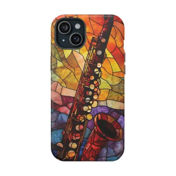 Symphonic Stained Glass Oboe Magnetic Tough Case for iPhone and Samsung - Image 106