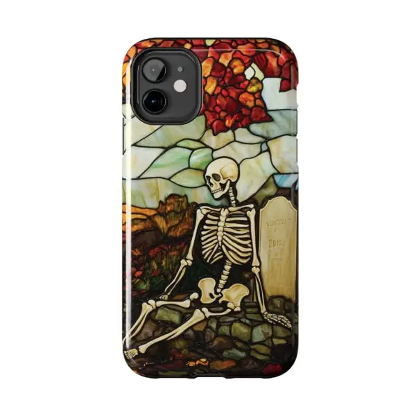 Autumn Graveyard Skeleton Tough Phone Cases for iPhone and Samsung - Image 18