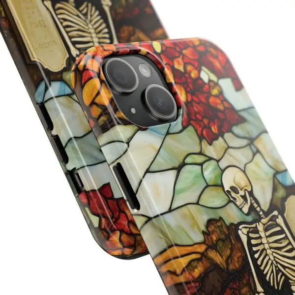 Autumn Graveyard Skeleton Tough Phone Cases for iPhone and Samsung - Image 97