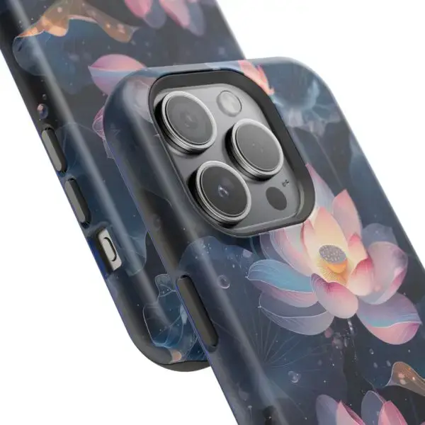 Dew-Kissed Lotus Magnetic Tough Case for iPhone and Samsung - Image 98