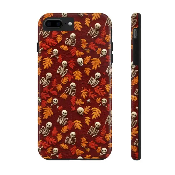 3D Orange Autumn Skeleton Tough Phone Cases for iPhone and Samsung - Image 6