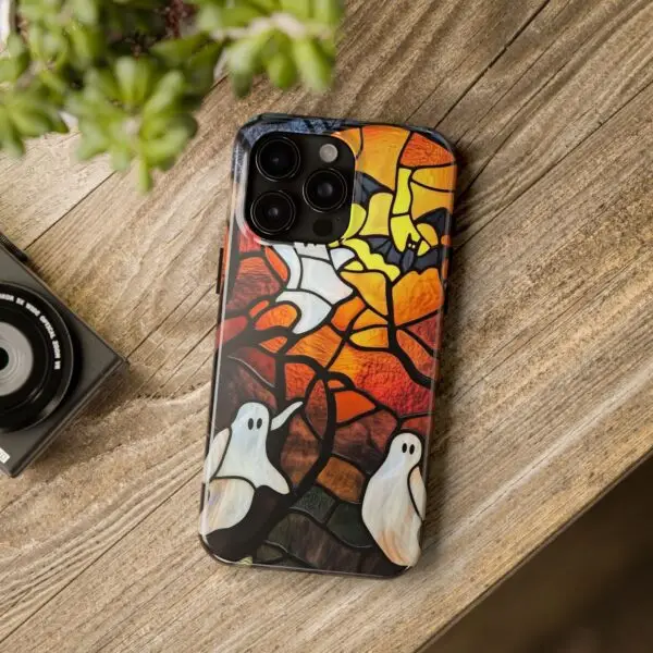 Spectral Stained Glass Halloween Tough Phone Case for iPhone and Samsung - Image 105