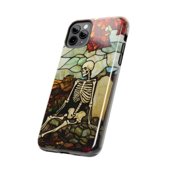 Autumn Graveyard Skeleton Tough Phone Cases for iPhone and Samsung - Image 31