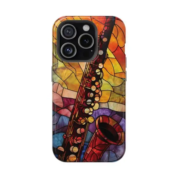 Symphonic Stained Glass Oboe Magnetic Tough Case for iPhone and Samsung - Image 91