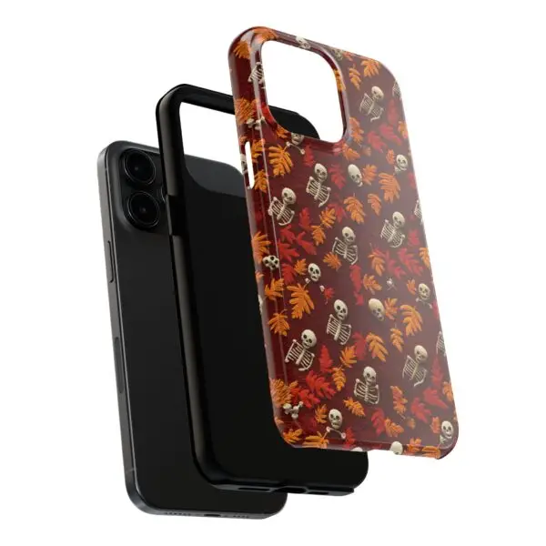 3D Orange Autumn Skeleton Tough Phone Cases for iPhone and Samsung - Image 104