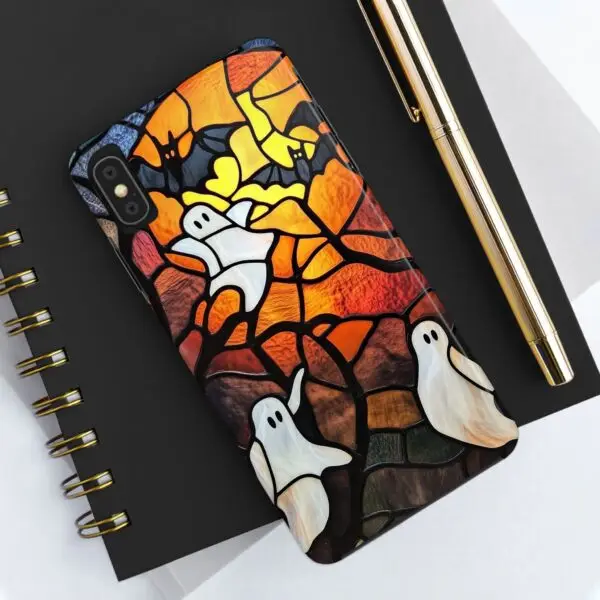 Spectral Stained Glass Halloween Tough Phone Case for iPhone and Samsung - Image 16