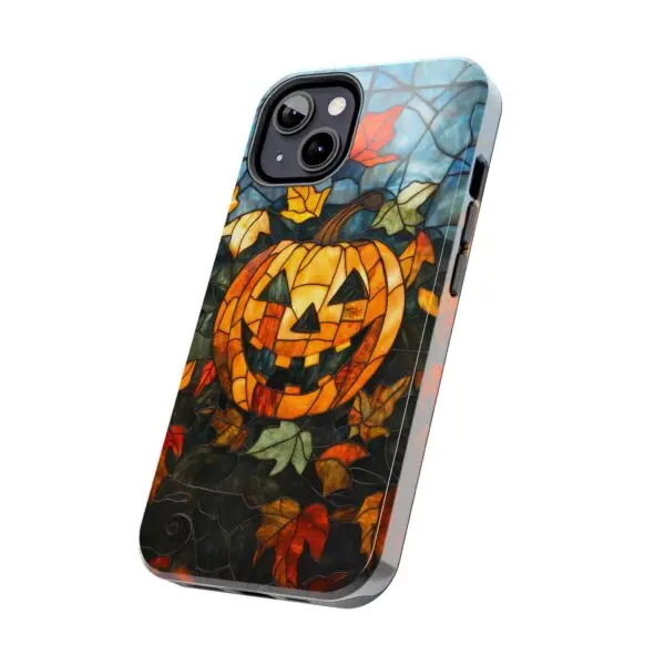 Luminous Lantern Halloween Stained Glass Tough Phone Case for iPhone and Samsung - Image 61