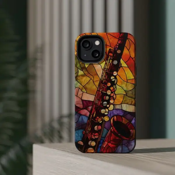 Symphonic Stained Glass Oboe Magnetic Tough Case for iPhone and Samsung - Image 49