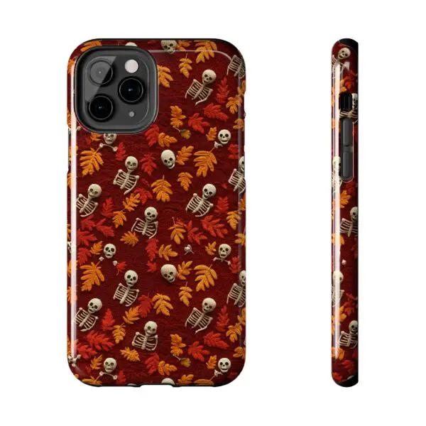 3D Orange Autumn Skeleton Tough Phone Cases for iPhone and Samsung - Image 24