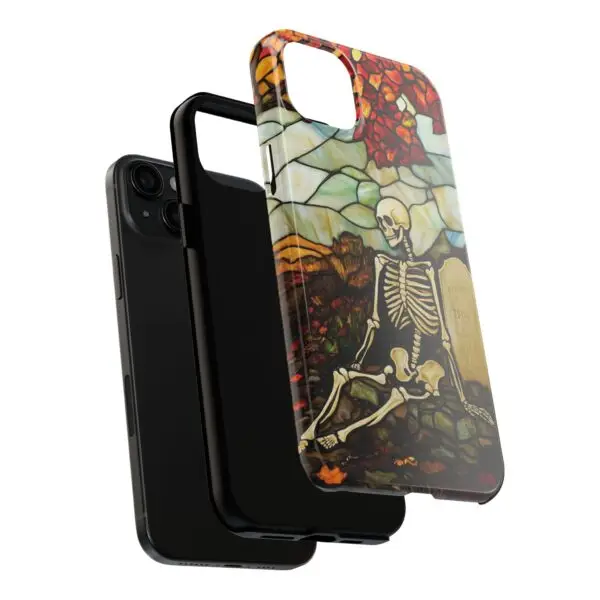 Autumn Graveyard Skeleton Tough Phone Cases for iPhone and Samsung - Image 99
