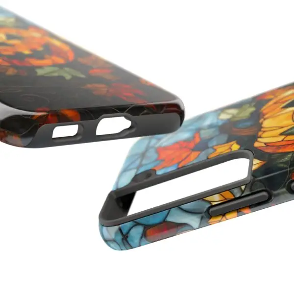 Luminous Lantern Halloween Stained Glass Tough Phone Case for iPhone and Samsung - Image 118