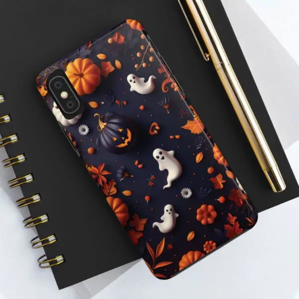 Spooky Harvest Autumn Halloween Skulls Tough Phone Cases for iPhone and Samsung - Image 14