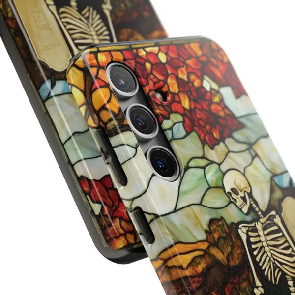 Autumn Graveyard Skeleton Tough Phone Cases for iPhone and Samsung - Image 107
