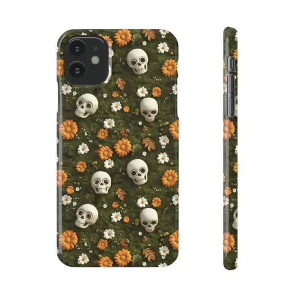 Autumn Requiem Mossy Autumn Skull Slim Phone Case for iPhone and Samsung - Image 36