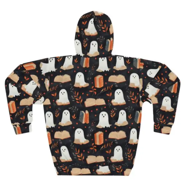 Haunted Library Adult Unisex Pullover Hoodie - Image 2