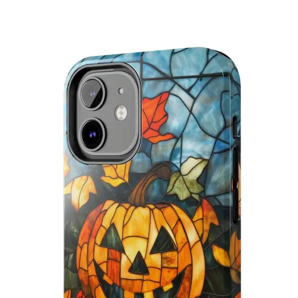 Luminous Lantern Halloween Stained Glass Tough Phone Case for iPhone and Samsung - Image 38