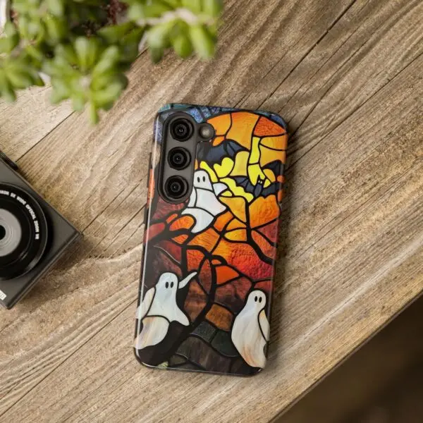 Spectral Stained Glass Halloween Tough Phone Case for iPhone and Samsung - Image 115