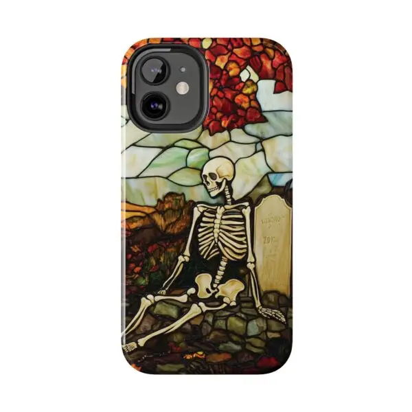 Autumn Graveyard Skeleton Tough Phone Cases for iPhone and Samsung - Image 42