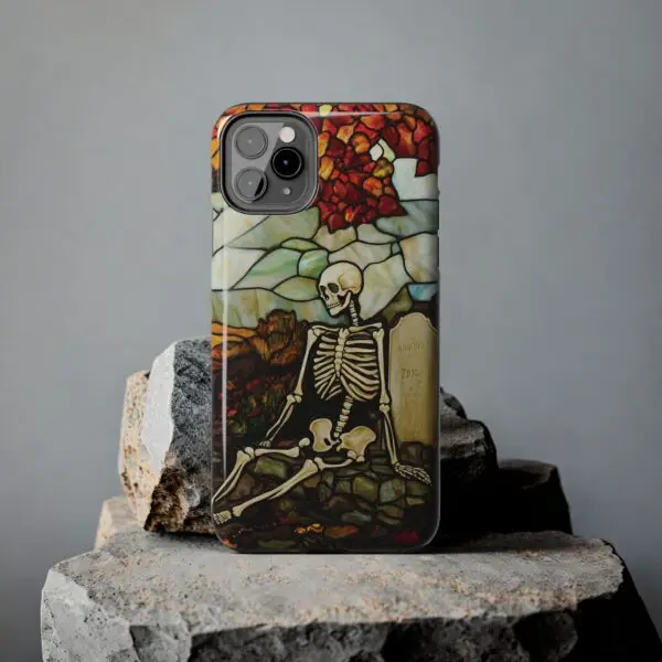 Autumn Graveyard Skeleton Tough Phone Cases for iPhone and Samsung - Image 33