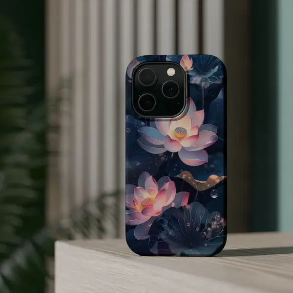 Dew-Kissed Lotus Magnetic Tough Case for iPhone and Samsung - Image 24