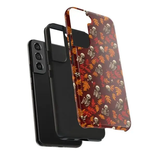 3D Orange Autumn Skeleton Tough Phone Cases for iPhone and Samsung - Image 119