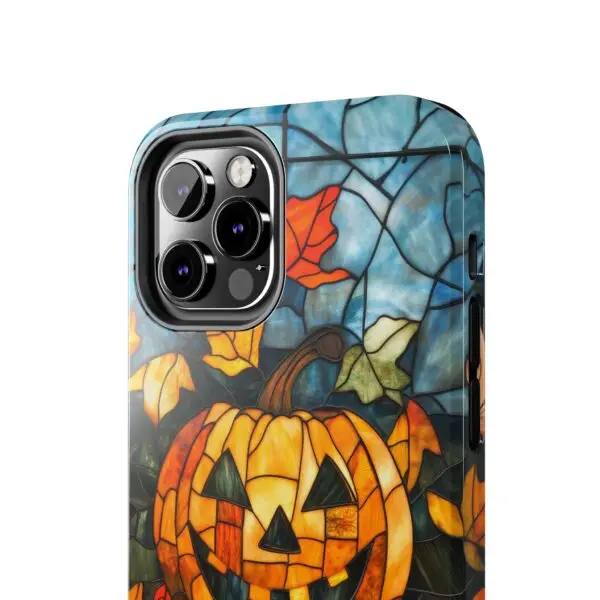 Luminous Lantern Halloween Stained Glass Tough Phone Case for iPhone and Samsung - Image 50