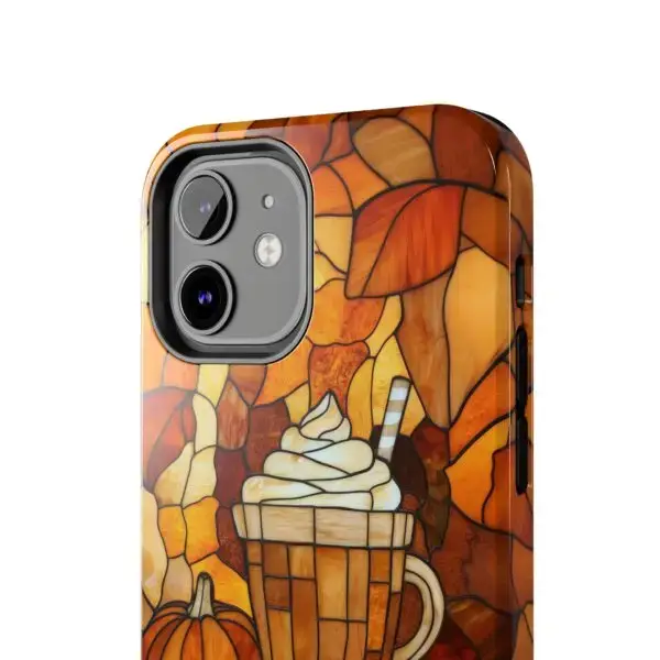 Stained Glass Pumpkin Spice Latte (PSL) Tough Phone Case for iPhone and Samsung - Image 38