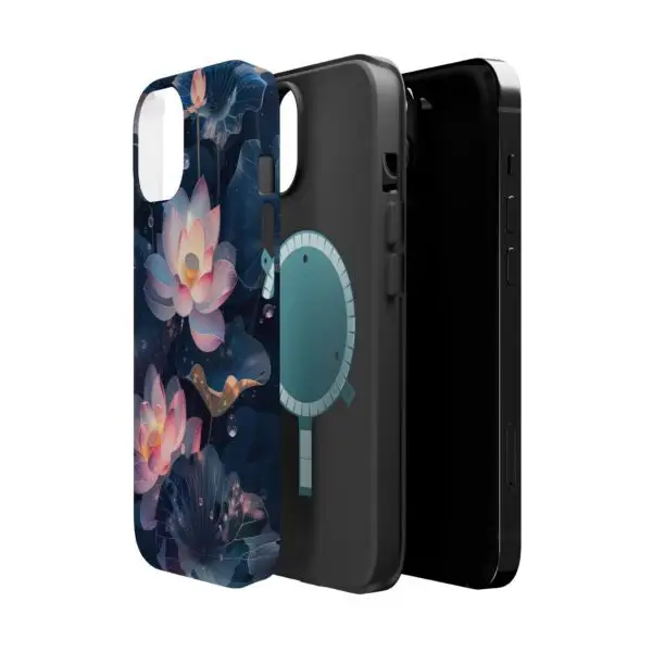 Dew-Kissed Lotus Magnetic Tough Case for iPhone and Samsung - Image 12