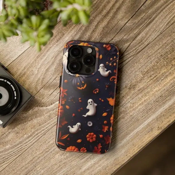 Spooky Harvest Autumn Halloween Skulls Tough Phone Cases for iPhone and Samsung - Image 95