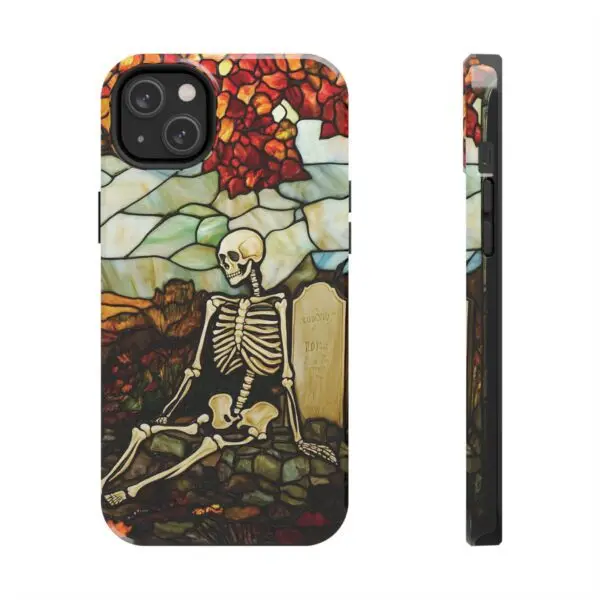 Autumn Graveyard Skeleton Tough Phone Cases for iPhone and Samsung - Image 89