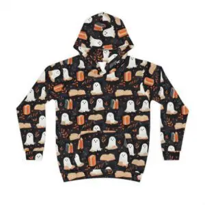 Haunted Library Halloween Children's Hoodie