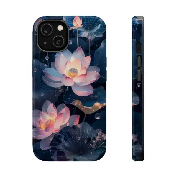 Dew-Kissed Lotus Magnetic Tough Case for iPhone and Samsung - Image 6