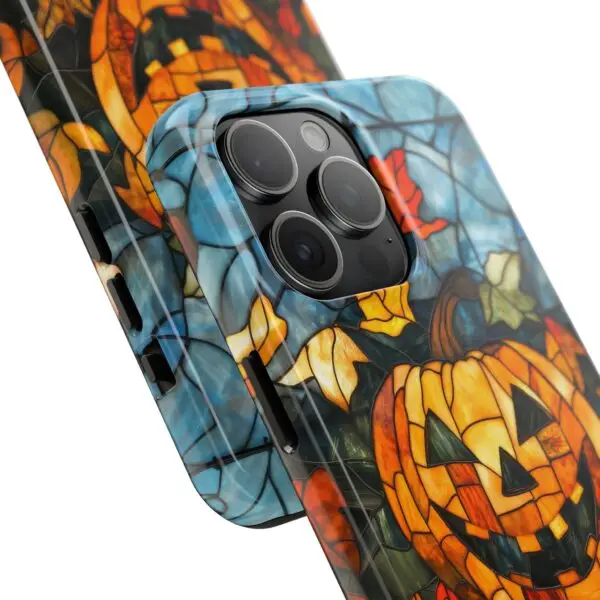 Luminous Lantern Halloween Stained Glass Tough Phone Case for iPhone and Samsung - Image 102