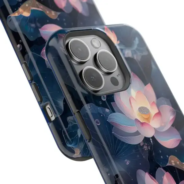 Dew-Kissed Lotus Magnetic Tough Case for iPhone and Samsung - Image 108
