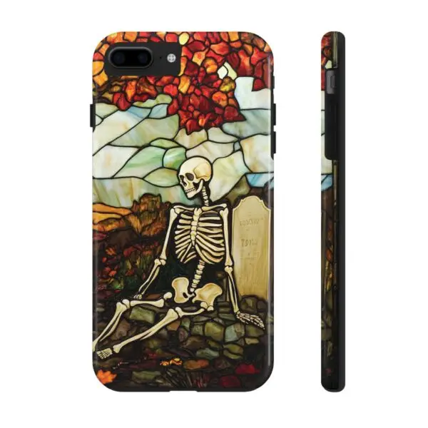 Autumn Graveyard Skeleton Tough Phone Cases for iPhone and Samsung - Image 6