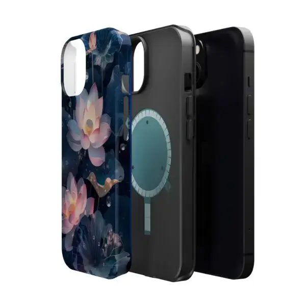 Dew-Kissed Lotus Magnetic Tough Case for iPhone and Samsung - Image 47