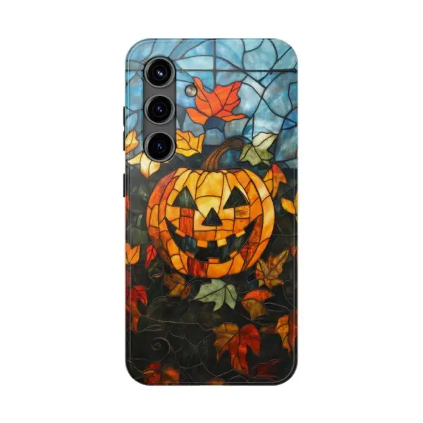 Luminous Lantern Halloween Stained Glass Tough Phone Case for iPhone and Samsung - Image 106