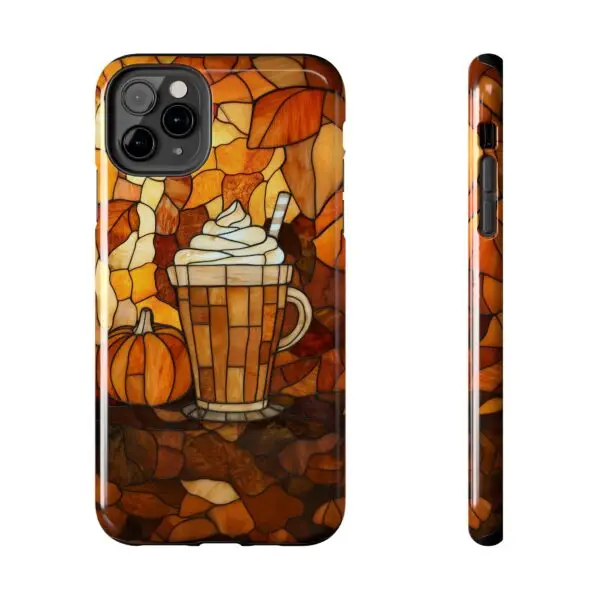 Stained Glass Pumpkin Spice Latte (PSL) Tough Phone Case for iPhone and Samsung - Image 29