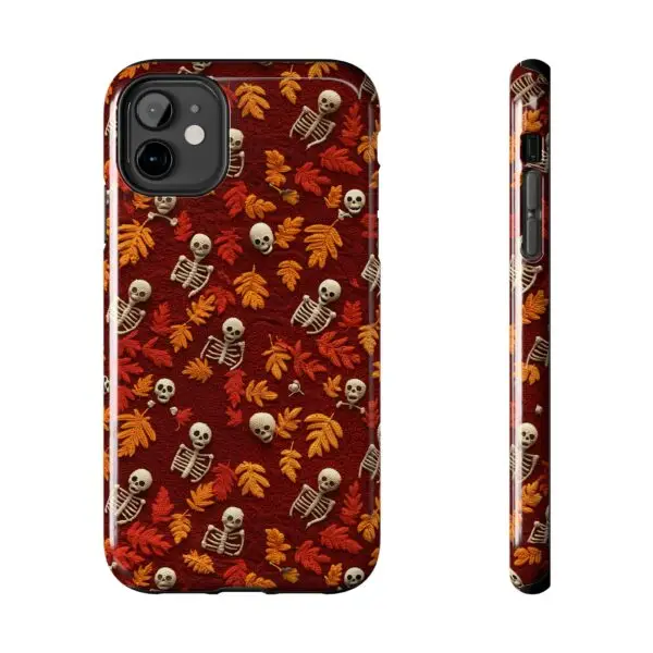3D Orange Autumn Skeleton Tough Phone Cases for iPhone and Samsung - Image 18